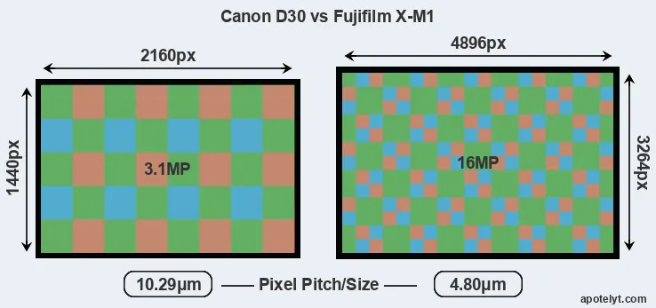 D30 versus X-M1 MP