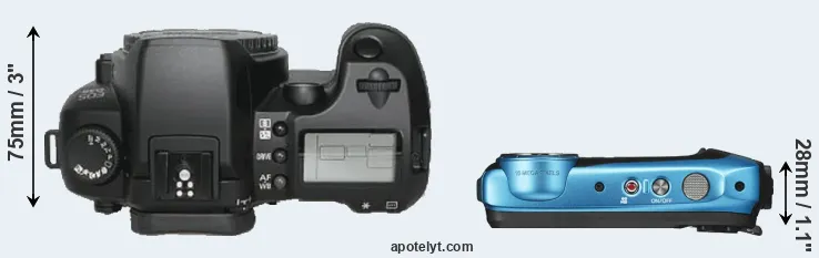 Compare D30 versus XP130 top