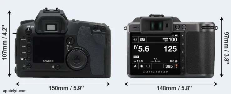 Comparison D30 or X1D II rear