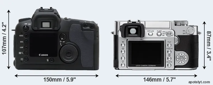 Comparison D30 or Digilux 3 rear