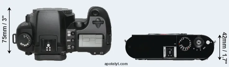 Compare D30 versus M Typ 240 top