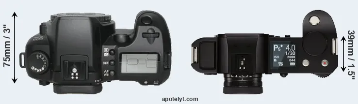 Compare D30 versus Leica SL top