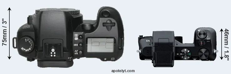 Compare D30 versus V2 top
