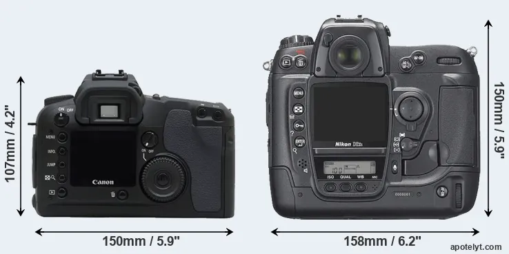 Comparison D30 or D2Xs rear