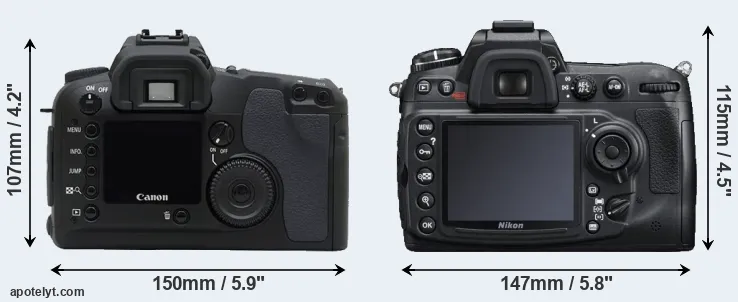 Comparison D30 or D300S rear