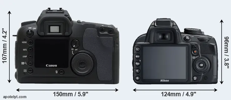 Comparison D30 or D3100 rear