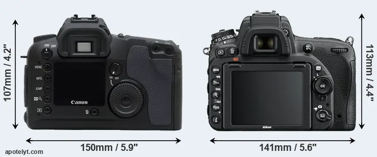 Comparison D30 or D750 rear