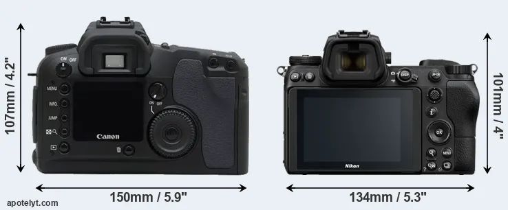 Comparison D30 or Z6 rear