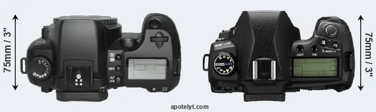 Compare D30 versus E-30 top