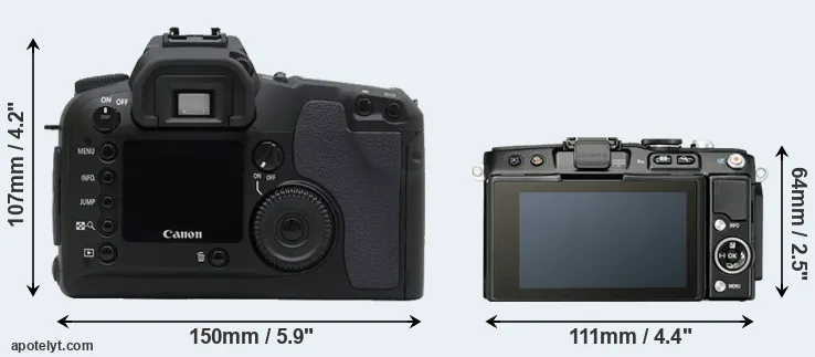 Comparison D30 or E-PL5 rear