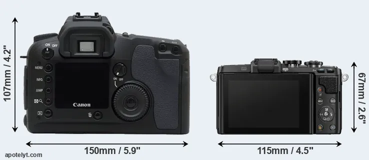 Comparison D30 or E-PL7 rear