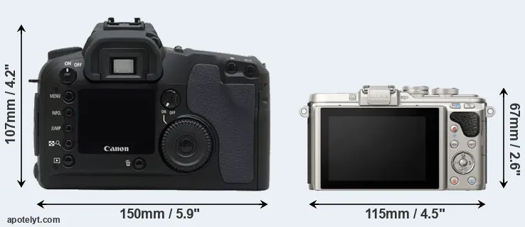 Comparison D30 or E-PL8 rear