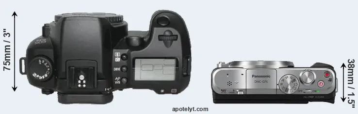 Compare D30 versus GF6 top
