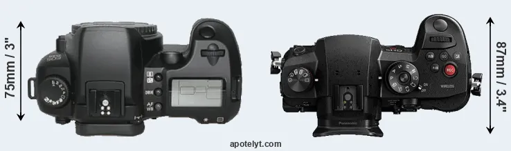 Compare D30 versus GH5s top