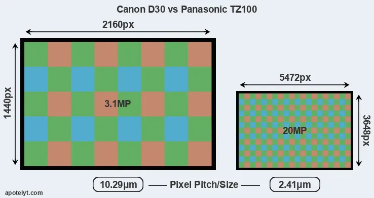 D30 versus TZ100 MP