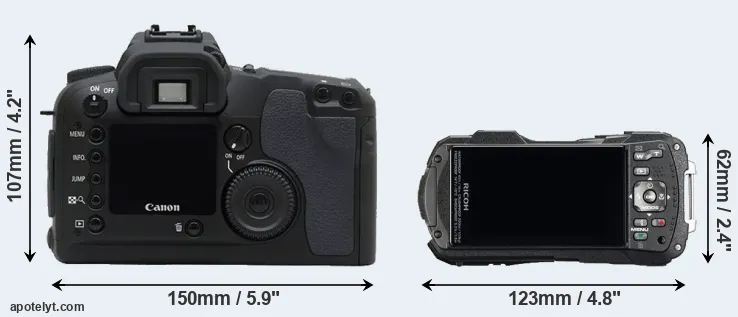 Comparison D30 or WG-60 rear