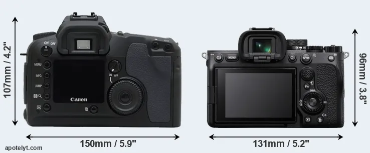 Comparison D30 or A7 IV rear