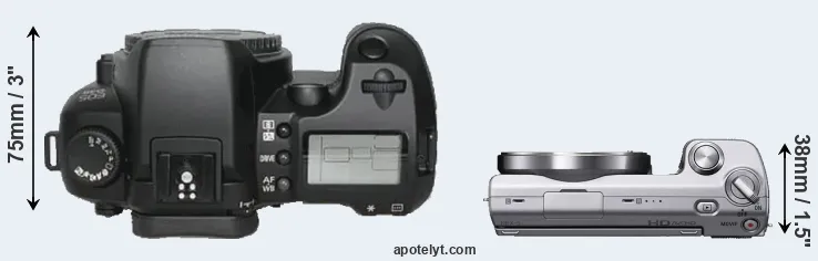Compare D30 versus NEX-5 top