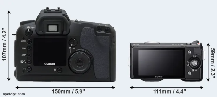 Comparison D30 or NEX-5N rear