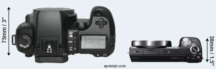 Compare D30 versus NEX-5N top