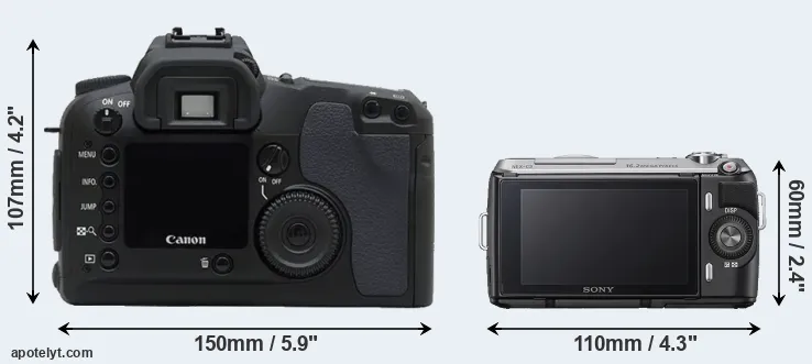 Comparison D30 or NEX-C3 rear