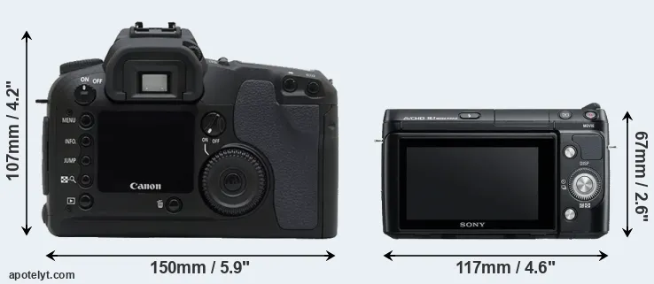 Comparison D30 or NEX-F3 rear