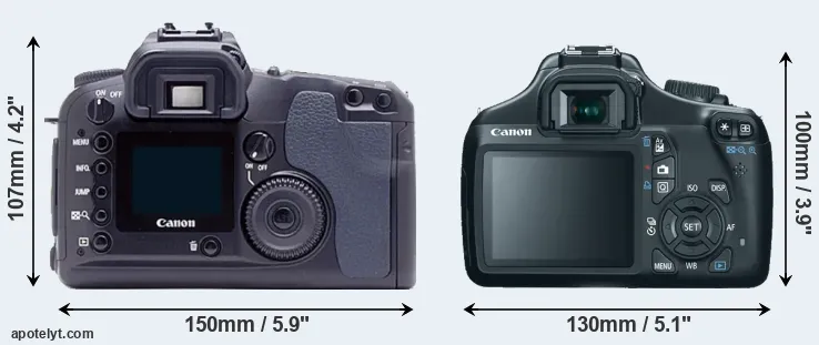Comparison D60 or T3 rear