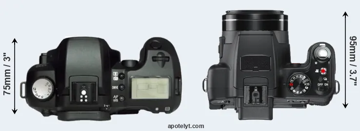 Compare D60 versus V-LUX 2 top