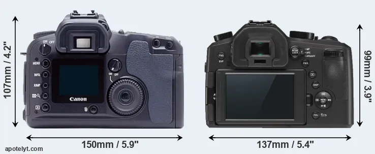 Comparison D60 or V-LUX Typ 114 rear