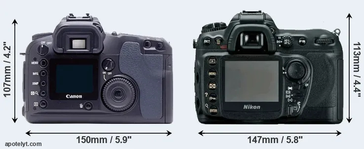 Comparison D60 or D200 rear