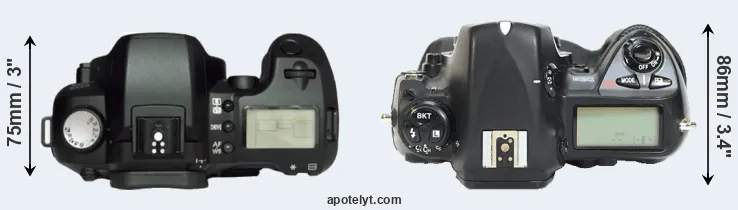 Compare D60 versus D2H top