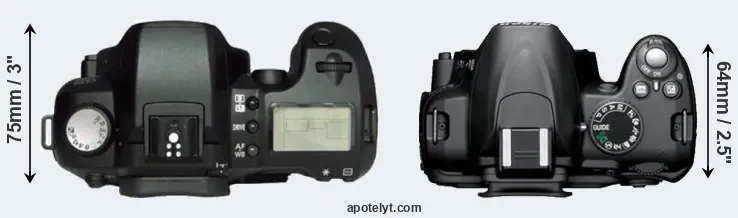 Compare D60 versus D3000 top
