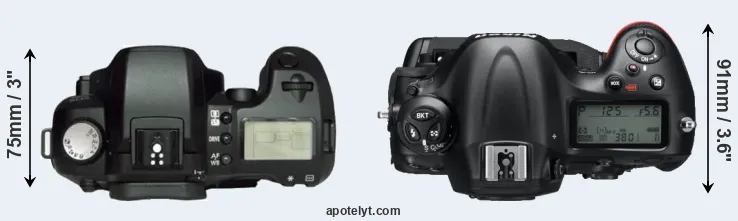 Compare D60 versus D4 top