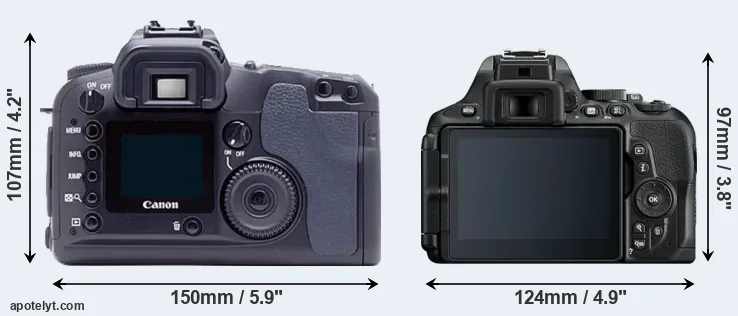 Comparison D60 or D5600 rear