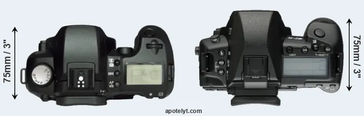 Compare D60 versus E-5 top
