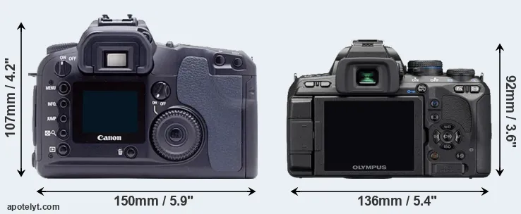 Comparison D60 or E-510 rear