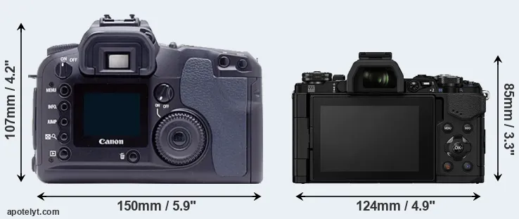Comparison D60 or E-M5 II rear