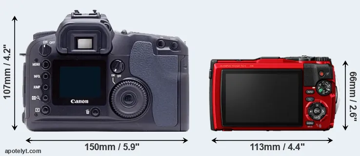 Comparison D60 or TG-6 rear