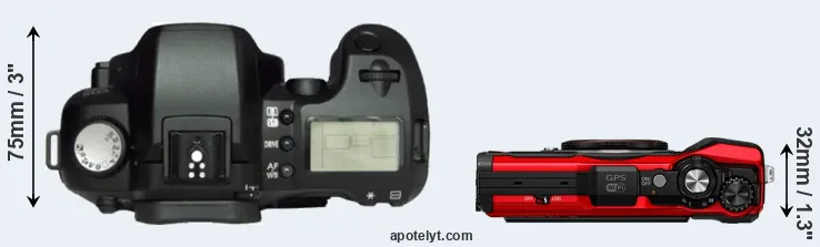Compare D60 versus TG-6 top