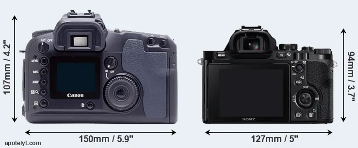 Comparison D60 or A7 rear