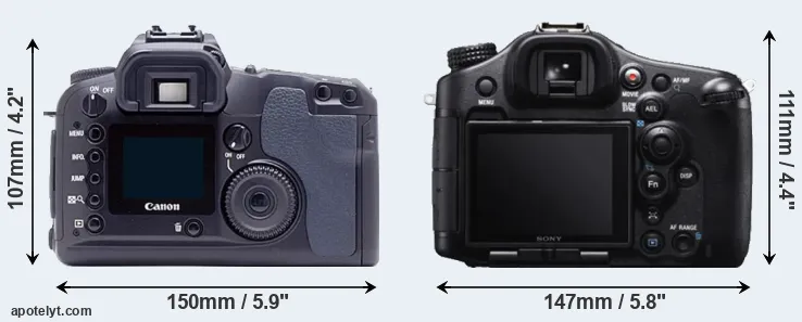 Comparison D60 or A99 rear