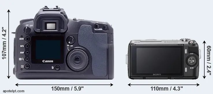 Comparison D60 or NEX-C3 rear