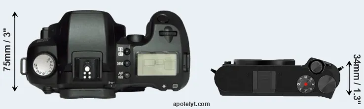 Compare D60 versus M1 top