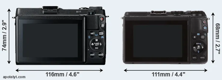 Comparison G1X Mark II or M3 rear