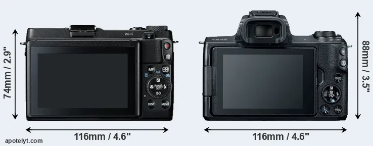 Comparison G1X Mark II or M50 rear