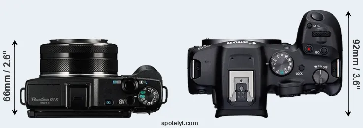 Compare G1X Mark II versus R7 top