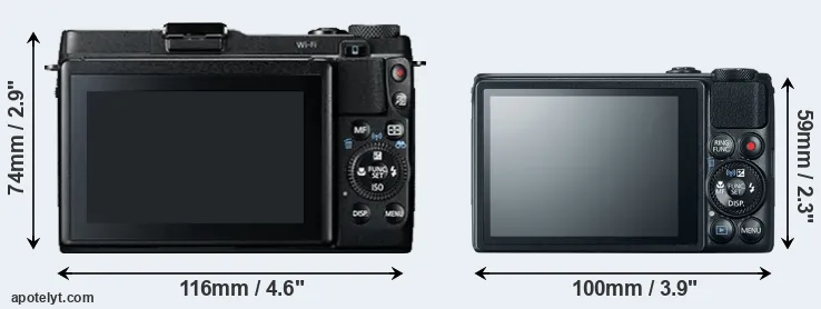 Comparison G1X Mark II or S120 rear