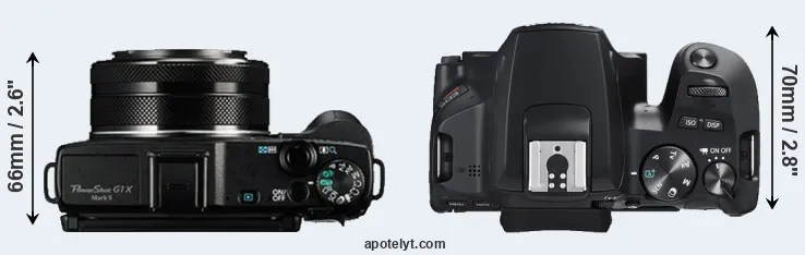 Compare G1X Mark II versus SL3 top