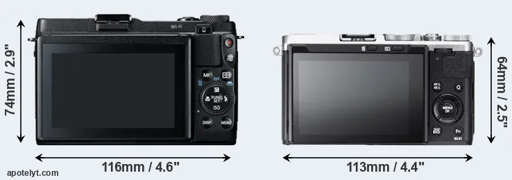 Comparison G1X Mark II or X70 rear