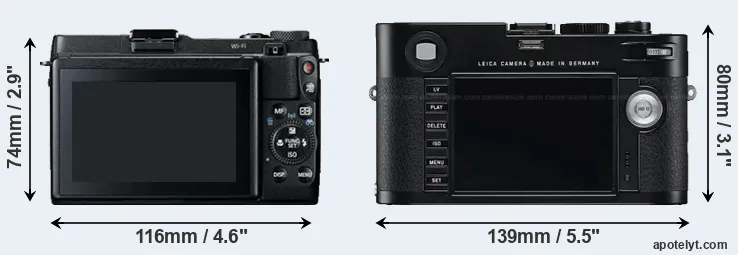 Comparison G1X Mark II or M Typ 240 rear